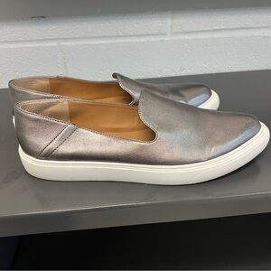 Franco Sarto metallic leather slip on Mitchell sneakers 8.5